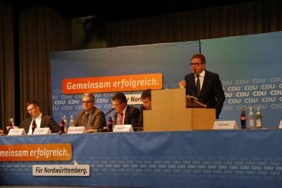 Bezirksparteitag der CDU Nordwrttemberg in Aalen-Ebnat - 