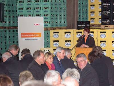 Neujahrsempfang - Dr. Inge Gräßle MdEP spricht am Neujahrsempfang.