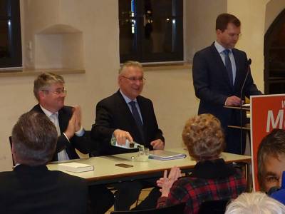 Politischer Diskussionsabend mit Bayerns Innenminister Joachim Herrmann und Winfried Mack MdL - 