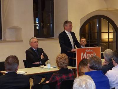 Politischer Diskussionsabend mit Bayerns Innenminister Joachim Herrmann und Winfried Mack MdL - 