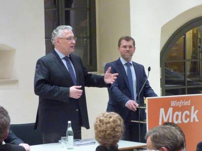 Politischer Diskussionsabend mit Bayerns Innenminister Joachim Herrmann und Winfried Mack MdL - 