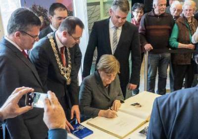 Bundeskanzlerin Dr. Angela Merkel zu Gast in Aalen - 