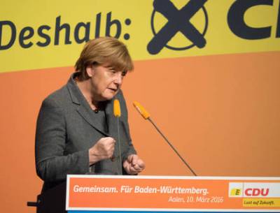 Bundeskanzlerin Dr. Angela Merkel zu Gast in Aalen - 