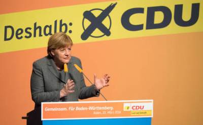 Bundeskanzlerin Dr. Angela Merkel zu Gast in Aalen - 