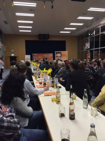 CDU-Spitzenkandidat Guido Wolf bei Abschlusskundgebung in Aalen-Waldhausen - 