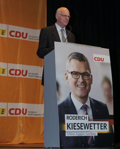 Bundestagsprsident Prof. Dr. Norbert Lammert MdB untersttzt Roderich Kiesewetter MdB in Aalen - 
