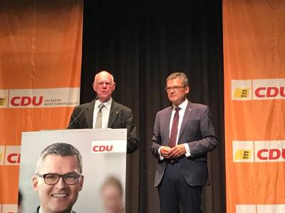 Bundestagspräsident Prof. Dr. Norbert Lammert MdB unterstützt Roderich Kiesewetter MdB in Aalen - 