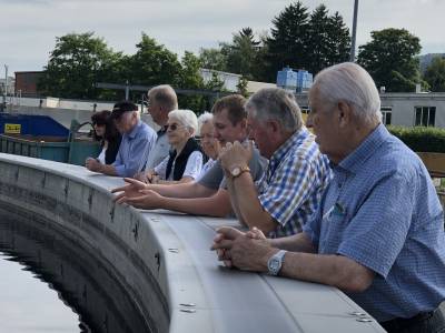 Senioren Union Hüttlingen: Betriebsbesichtigung der Abwasserkläranlage Aalen - 