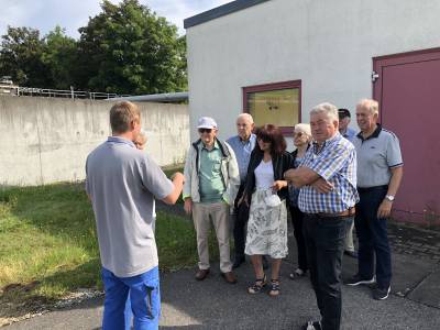 Senioren Union Hüttlingen: Betriebsbesichtigung der Abwasserkläranlage Aalen - 